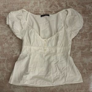 white brandy shirt